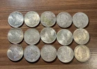 Lot of 15 US Morgan and Peace Dollars
