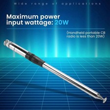 Antenna portatile 27 MHz per asta telescopica Cobra Midland Macon da 9 a 51 pollici