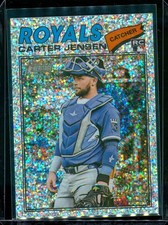 2026 Topps Heritage #199 Carter Jensen Chrome Silver Sparkle Refractors