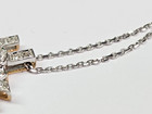 SPARKLY 14k White Gold 0.20 ctw. Diamond 3D "I LOVE YOU" 16" Pendant Necklace — photo 10