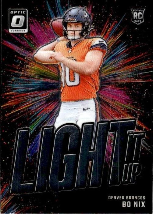 2024 Donruss Optic #6 Bo Nix Light It Up