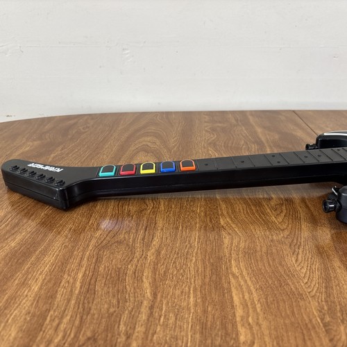 Guitarra Inalámbrica Guitar Hero Kramer Striker Rojo Octano PS2 Con Correa SIN DONGLE - Imagen 7 de 16