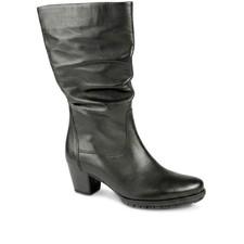 Gabor Warm-Lined Leather Long Boots - Size