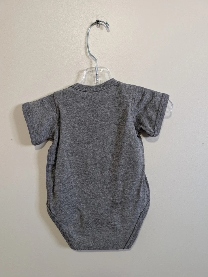 NWT Baby Size 6M Grey Future Draft Pick Football One Piece - Image 2 of 2
