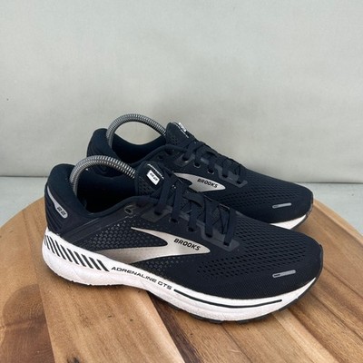 Brooks Adrenaline GTS 22 Womens Running Shoes Black White 1203531B043 Size 9.5 B