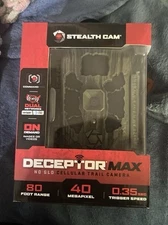 Stealth Cam Deceptor Cellular Trail Cam 40 MP-80 Ft Range No Glo Verizon & AT&T
