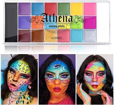 UCANBE Athena Körper Gesichtsfarbe Öl Palette 20 1 Stück (1er Pack), Mehrfarbig 