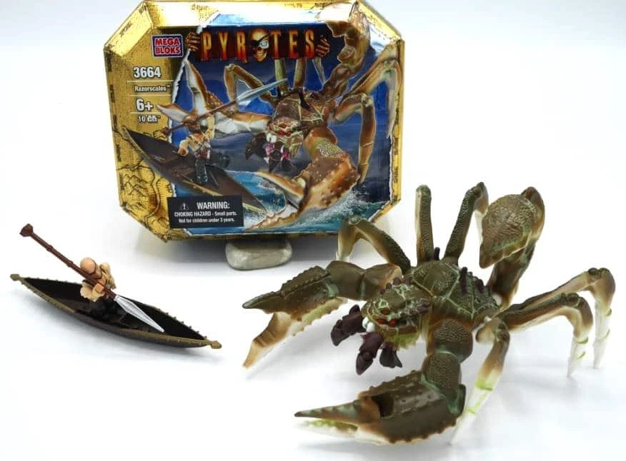 MEGA BRANDS Mega marques Mega Blocks Pyrates Razorscales Crab avec bateau et silhouette
