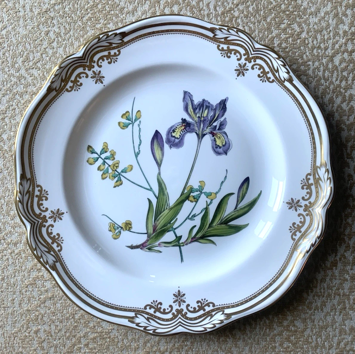 お値下げ　spode スタッフォードフラワーズ　シェル型 2枚 アイリス お値下げ spode スタッフォードフラワーズ シェル型 2枚 アイリス お