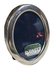 Lovely Sterling Silver Hallmarked miniature Oval Picture Photo Frame 
