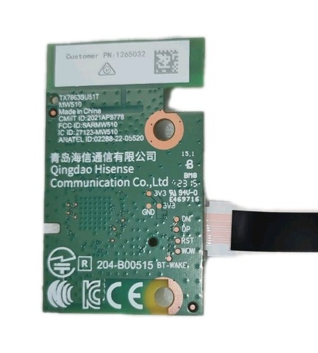 WI-FI WLAN Modul TX7663BU51T MW510 aus dem Hisense TV Modell :  65A6K