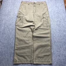 Y2K Baggy Old Navy Mens Cargo Pants Olive Green 36x34