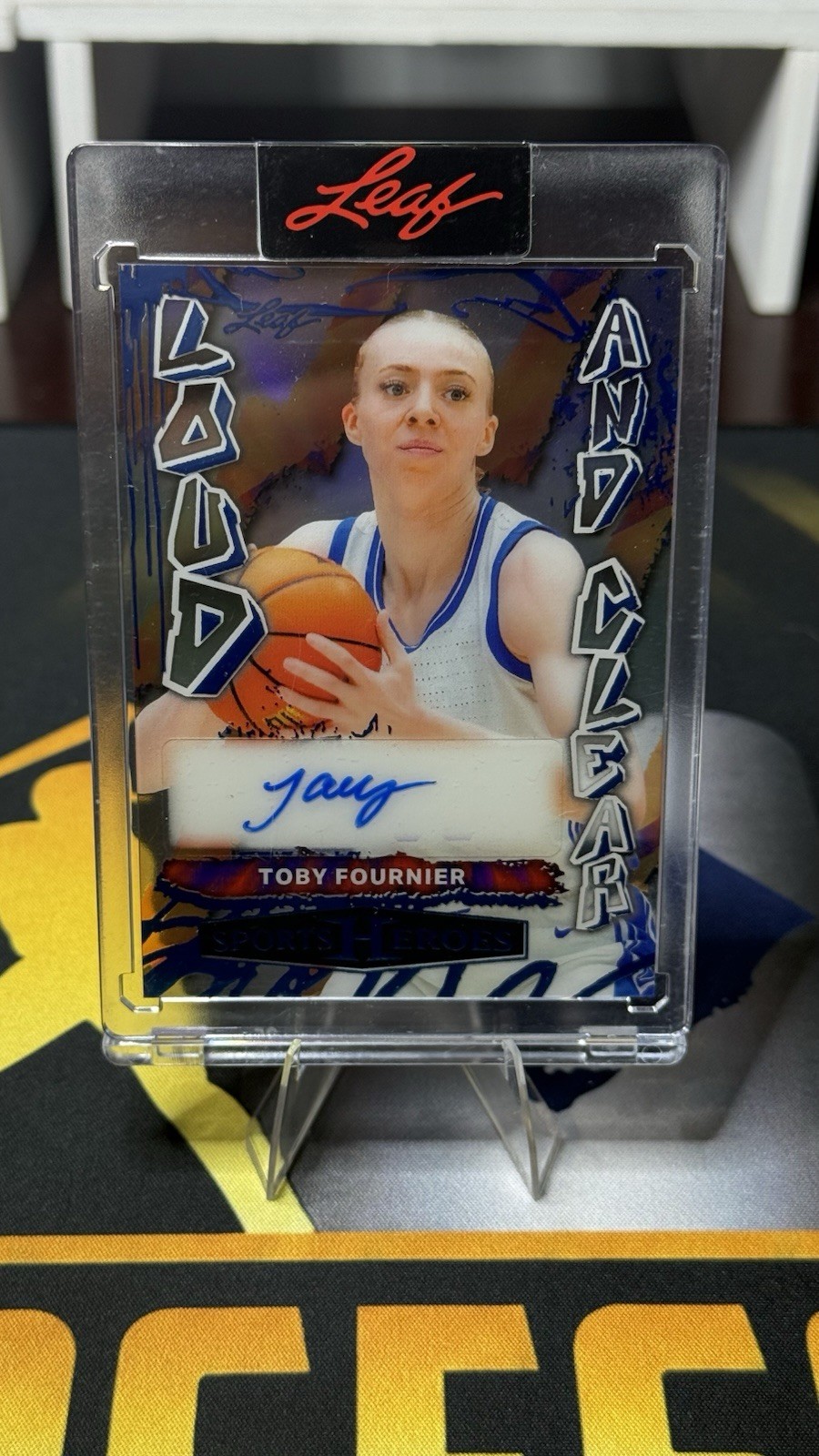 Leaf 2026 Sports Heroes Loud and Clear Toby Fournier LC-TF1 Auto 4/4 Bookend