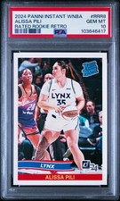 🔥 2024 Panini Instant WNBA - RATED ROOKIE ALISSA PILI #RRR8 - PSA 10!!