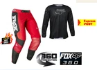 Fox 360 Motocross Pants & Jersey combo #34 NEW Red/blk Linc Dirt Bike Off Road