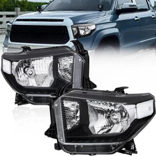 OE Headlights Assembly Compatible for Toyota Tundra 2014-2021 with Clear Lens/Ch