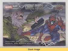 2020 Upper Deck Marvel Weekly Packs Comic Clash Vulture vs Spider-Man READ 0bn8