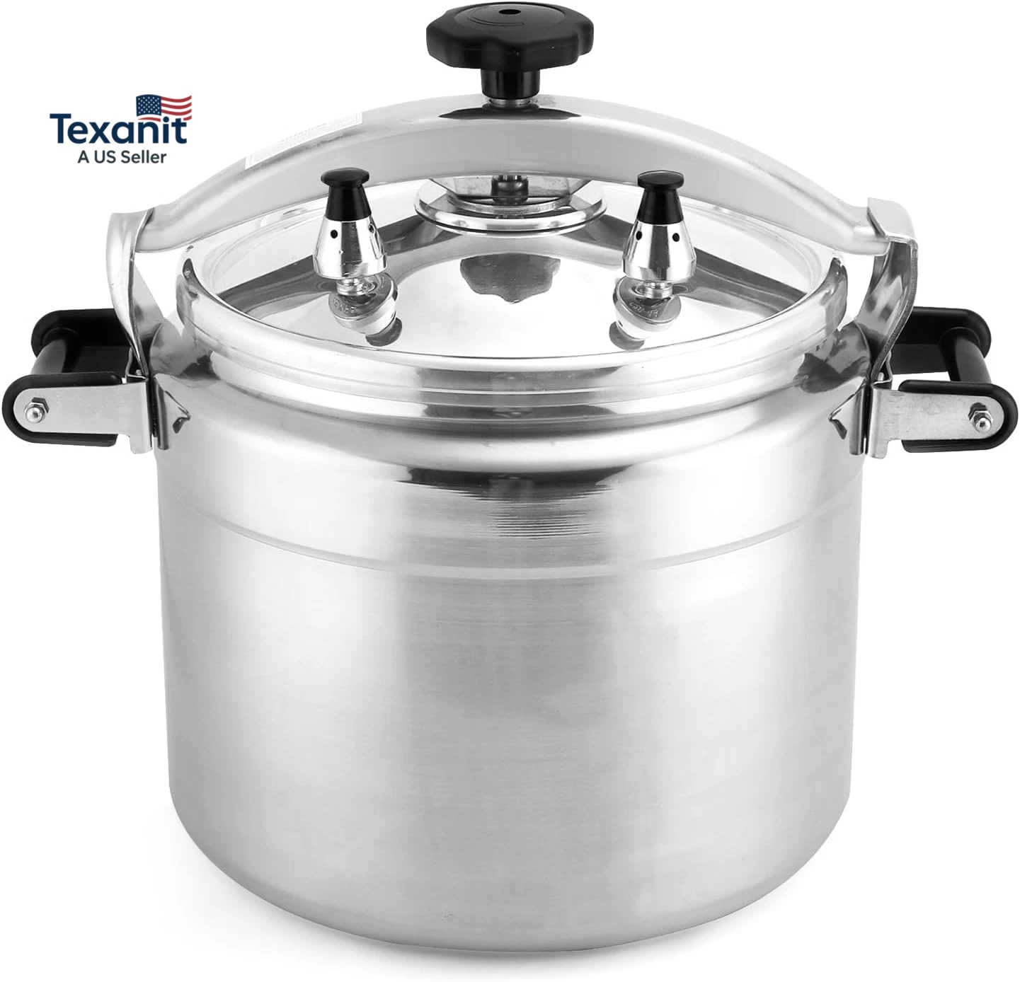 26 Quart Clamp on Pressure Cooker, Aluminum Pressure Cooker W/Ultra Safe Clamp B