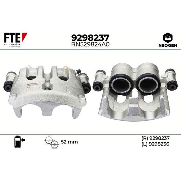 FTE 9298237 Bremssattel FüR VW Mercedes Benz Crafter Sprinter 2E 2F B906 B904-image