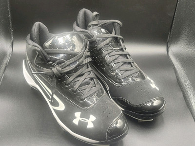 Under Amour Ignite 3 Mid St Cleats Size 8 Black White