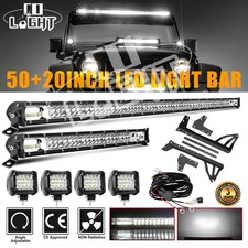 For Jeep Wrangler Jk Roof 52led Light Bar204x 4 Podsmount Bracket Wire Kit For Jeep Wrangler Jk Roof 52led Light Bar204x 4 Podsmount Bracket Wire Kit