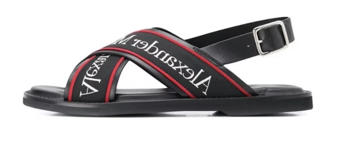 Sandali Alexander McQueen in pelle con fibbia EUR 40 US 10