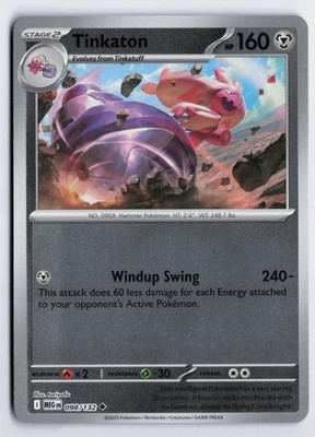 Tinkaton - MEG #098/132 ME01: Mega Evolution Uncommon Reverse Holo NM