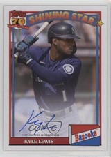 2021 Archives 1991 Topps Bazooka Shining Stars Kyle Lewis #91BZA-KL Auto g0i