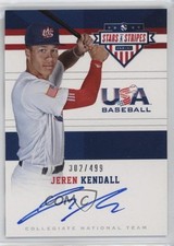 2017 USA Baseball Stars & Stripes CNT Signatures /499 Jeren Kendall Auto 0i76