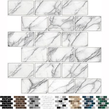 10-Sheet Backsplash Tile for Kitchen Peel and Stick,12"X12" Self Adhesive Subway