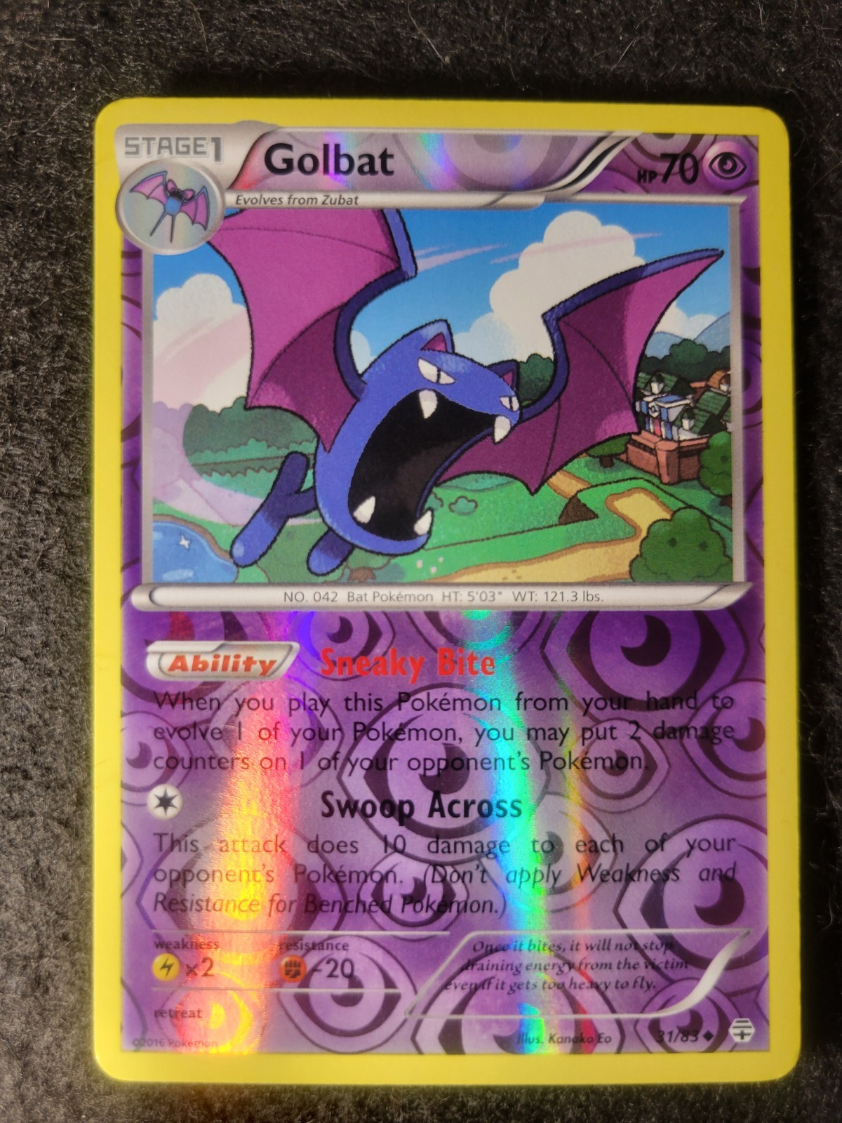 Pokemon - Generations - Golbat 31/83 Reverse Holo