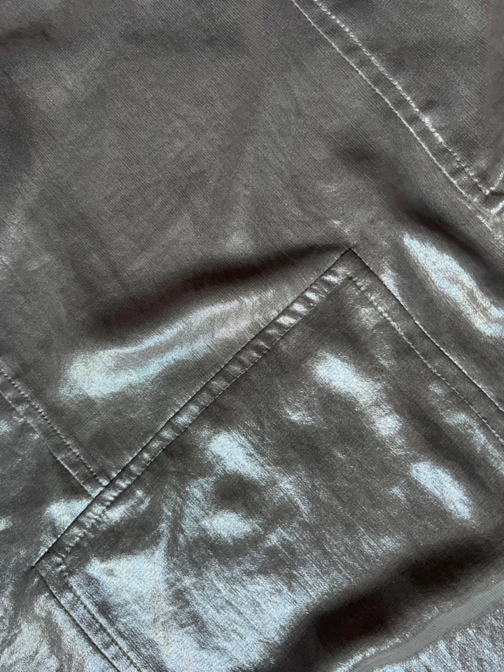 Chaleco Whistles Silver Foil Patchwork Reino Unido 8 Cami Top Chaleco Metálico PVP 115 Tiras Foto 3 de 4