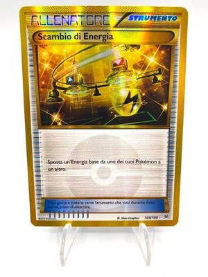 Pokémon Energie-Tausch 109/108 Gold Gold Selten Trainer Werkzeug Olografisch