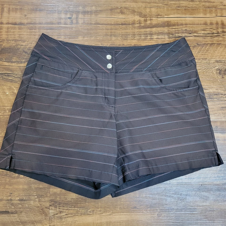 2 Pantalones Cortos Chinos Slazenger Golf Para Mujer Azul Real Blanco Gris Rayas Talla 4 Foto 2 de 4