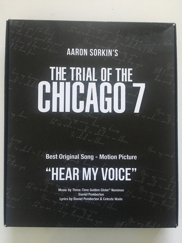 THE TRIAL OF THE CHICAGO 7 -  FYC PRESS KIT + SIGNED 2020 NETFLIX EMMY Promo   - Picture 1 of 12
