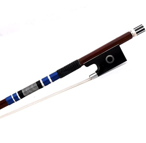 E.Sartory Copy Master Antique Pernambuco Violin Bow 4/4 Ebony Ring Frog Silver - Picture 7 of 14