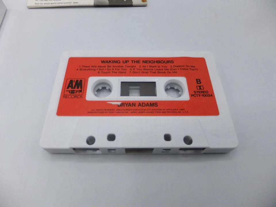 Bryan Adams Waking Up the Neighbours Cassette Tape Japan A&M PCTY-10024 - Image 2 of 4