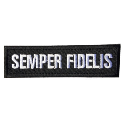 SEMPER FIDELIS U.S. MARINE CORPS 3D BADGE EMBROIDERED HOOK LOOP PATCH /01