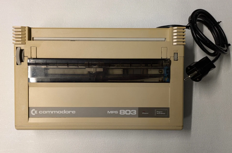 Commodore MPS 803 in OVP, Dot Matrix Printer, C64, C16, Commodore, Drucker, 80s - Bild 3 von 4