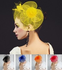 Headband Hair Clip Kentucky Derby Wedding Hat Church Dressy Cocktail Fascinator