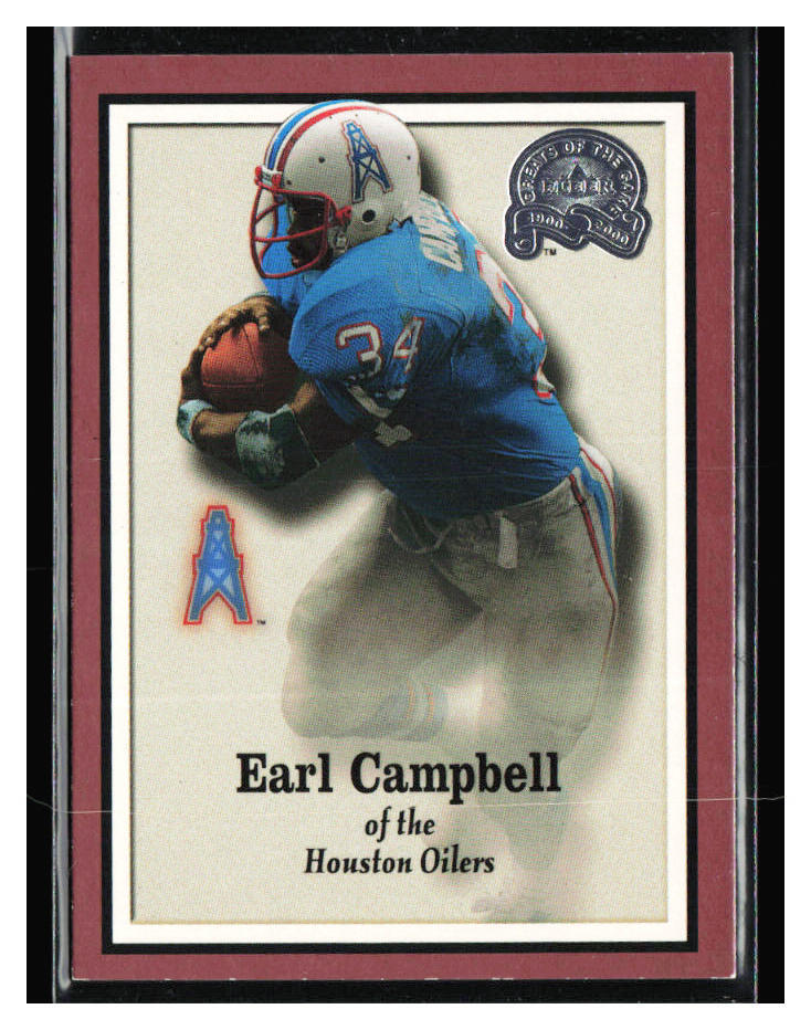 2000 Fleer Greats of the Game #52 Earl Campbell