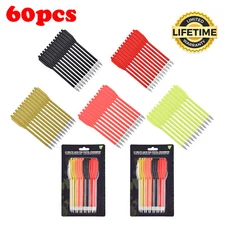 60pcs 6.3 inch Plastic Crossbow Bolts Arrows Steel Tips for Pistol Crossbow NEW