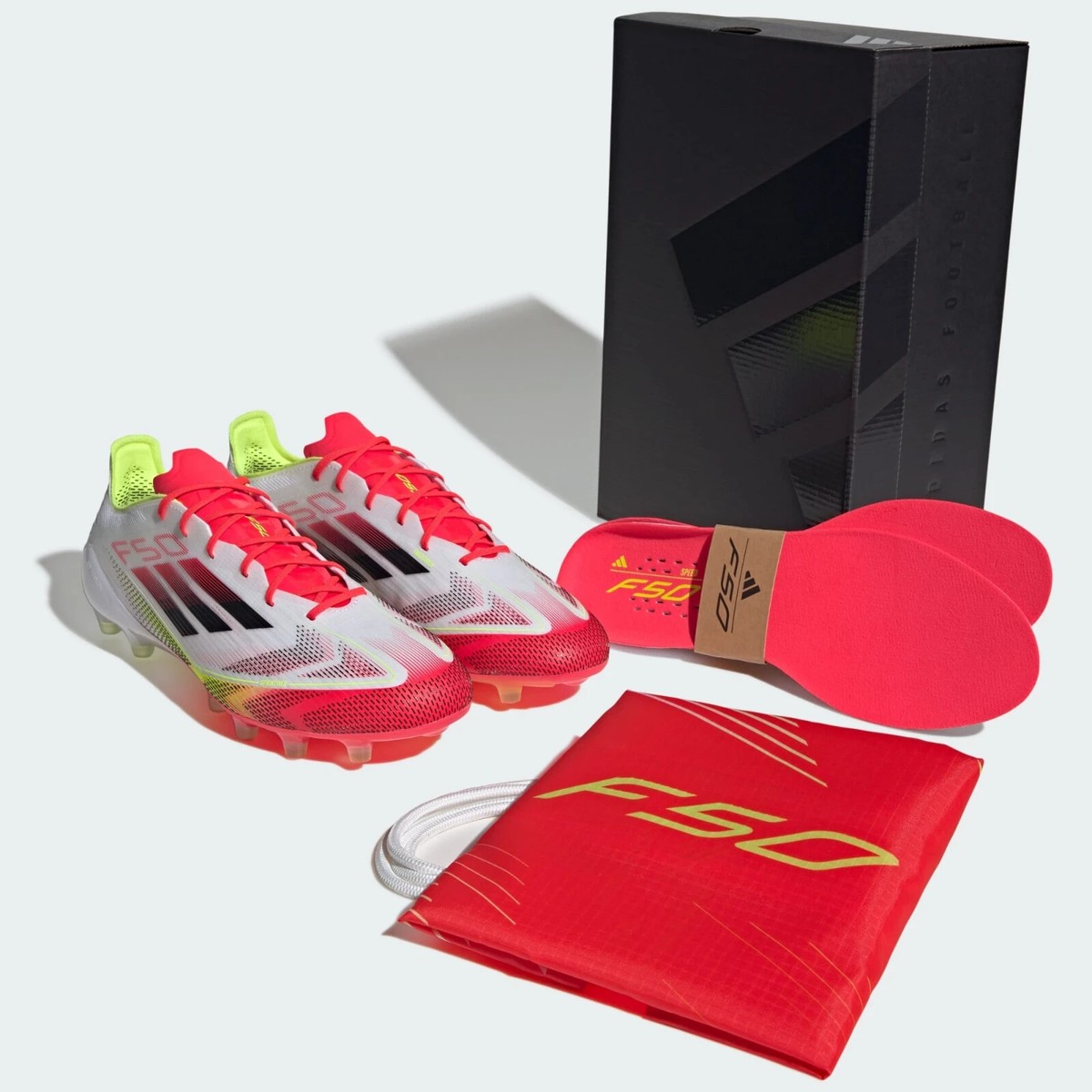 adidas F50 ELITE AG IE1265 Cloud White Core Black Yellow For