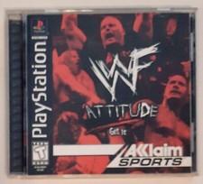 WWF Attitude PS1 Playstation Wrestling Game WWE