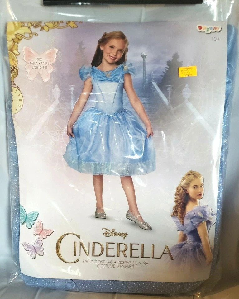 NOVO Disfarce M Vestido Disney Cinderela Oficialmente Licenciado Fantasia de Halloween - Imagem 2 de 3
