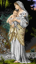 Orchidea Gobelin canvas for halfstitch without yarn after William Adolphe Bou...