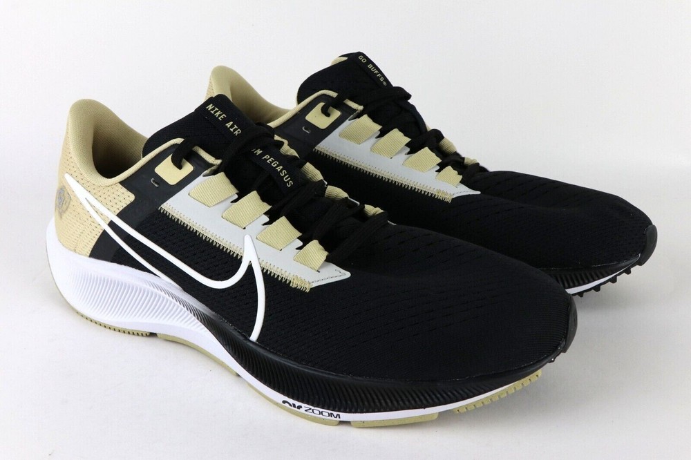 Size 10 - Nike Zoom Pegasus 38 Colorado Buffaloes Buffs Low Black