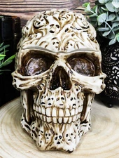 6.5" Tall Decorative Skull's Soul Spirit Table Sculptural Box Home Accent