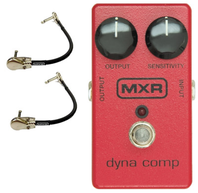 MXR M-102 Dyna Comp Compressor Guitar Effects Pedal M102 ( 2 MXR PATCH CABLES ) 