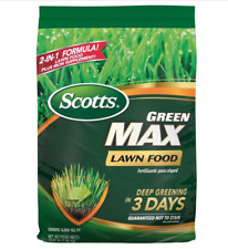 Scotts Green Max Lawn Food with Iron, Greener Grass in 3 Days, 16.67 lbs 2.63 per gallon